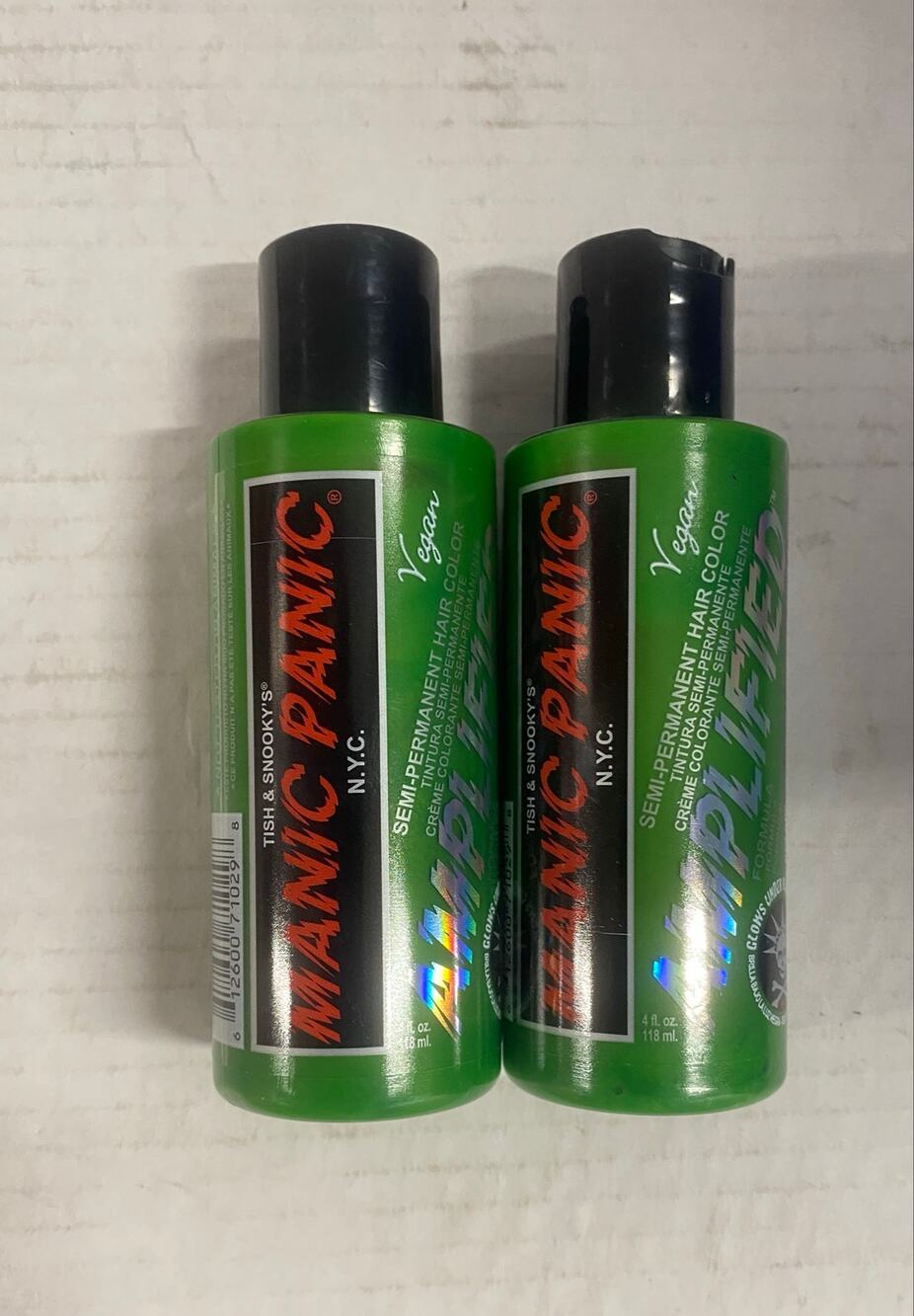 Manic Panic Electric Lizard Amplified Hair Dye Lot of 2 New Sealed 4oz